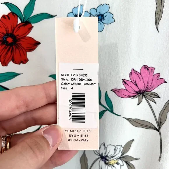 NWT Yumi Kim Night Fever Garden at Dawn 100% Silk Floral Mini Dress 4 - Picture 8 of 14